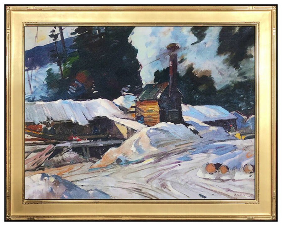 Sawmill At Winter