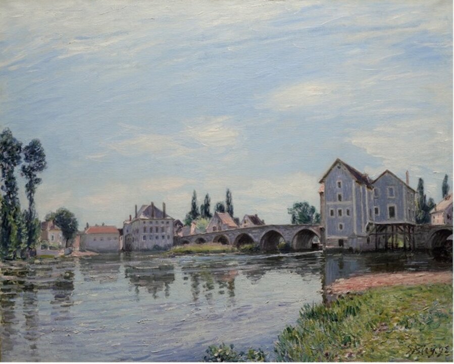 Le Loing au Dessous du Pont de Moret