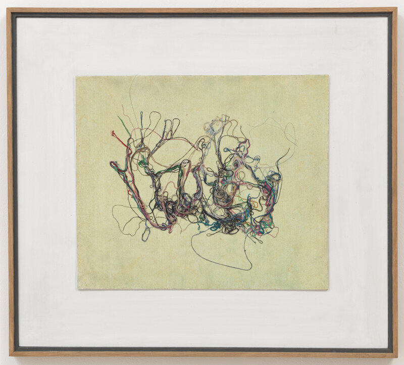 Prunella Clough, ‘Waterweed 6’, 1988, Painting, Oil and string on board, Annely Juda Fine Art