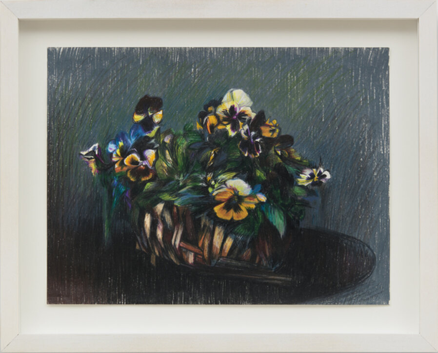 Pansies in a Basket