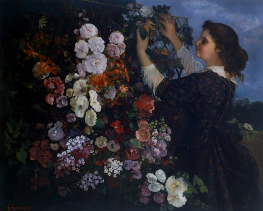 The Trellis, or Young Woman arranging Flowers