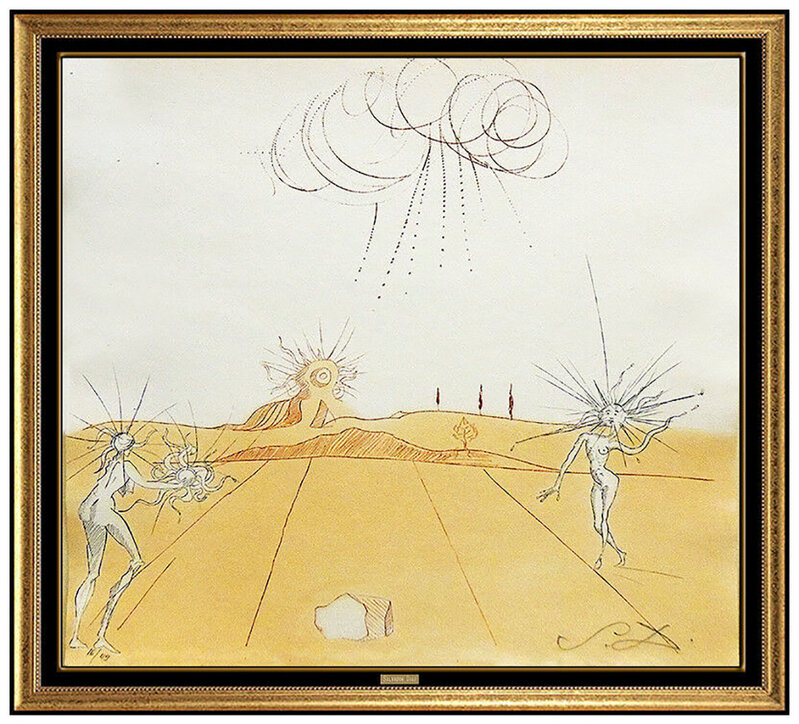 Salvador Dalí, ‘Paysage Avec Figures - Soleil From Sun’, 1980, Print, Color Etching, Original Art Broker
