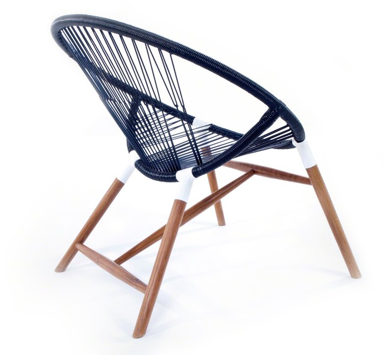 Claudia Washington & Harry Washington, ‘Ikono Chair’, 2010, Design/Decorative Art, Laurel Wood, metal structure, white powder coat paint, PVC string, Museum of Arts and Design