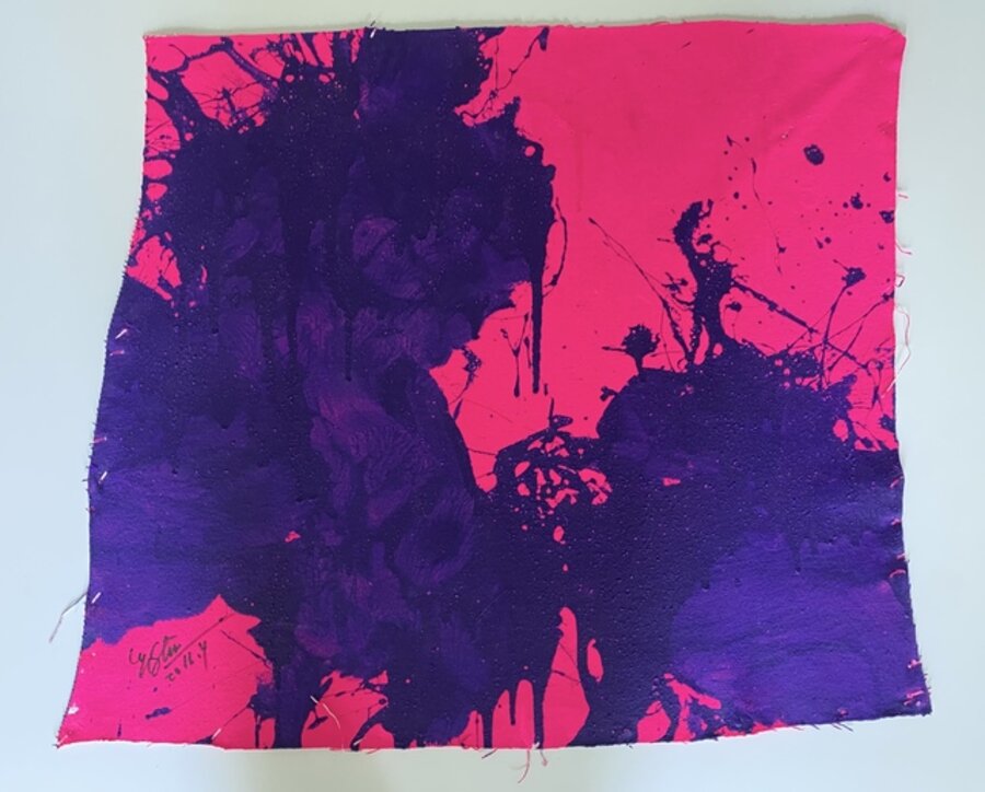 Blue on Magenta