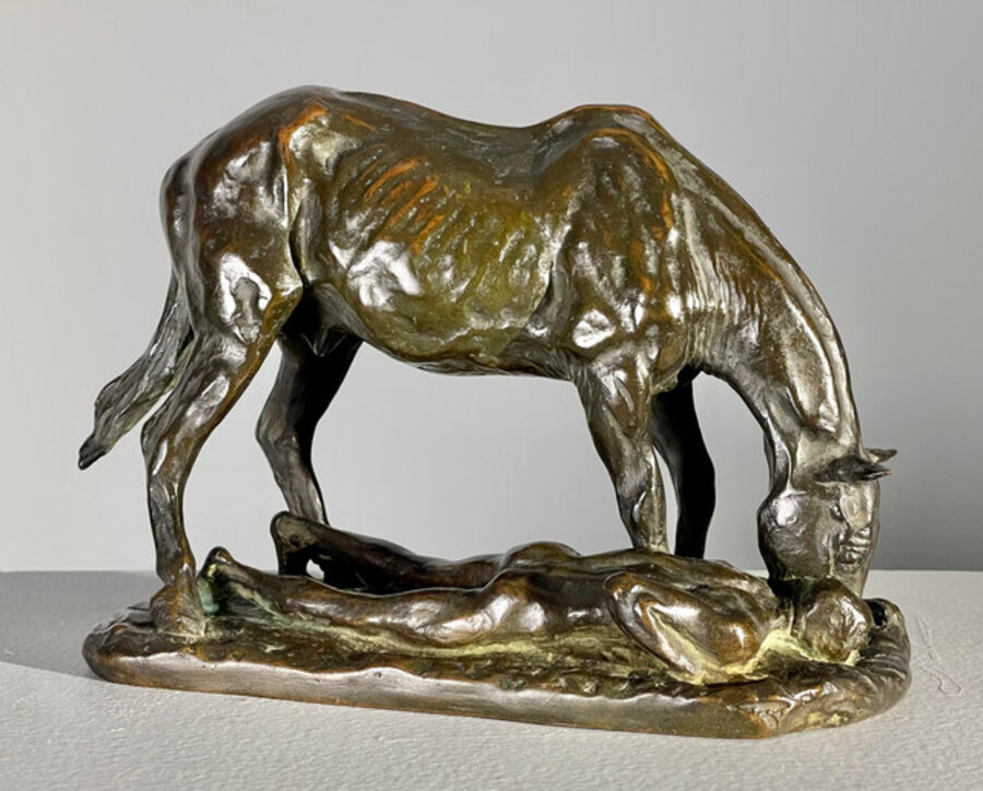 Horse and Figure at the Waterhole