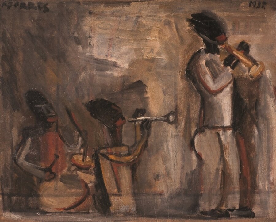 Tres músicos de jazz