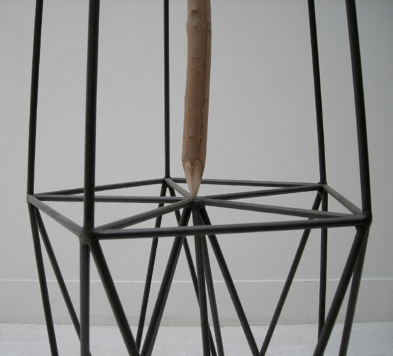 Jun-Sasaki, ‘Baguette magique (magic wand)’, 2006, Sculpture, Metal, wood, jute and magnet, Galerie Grand E'terna