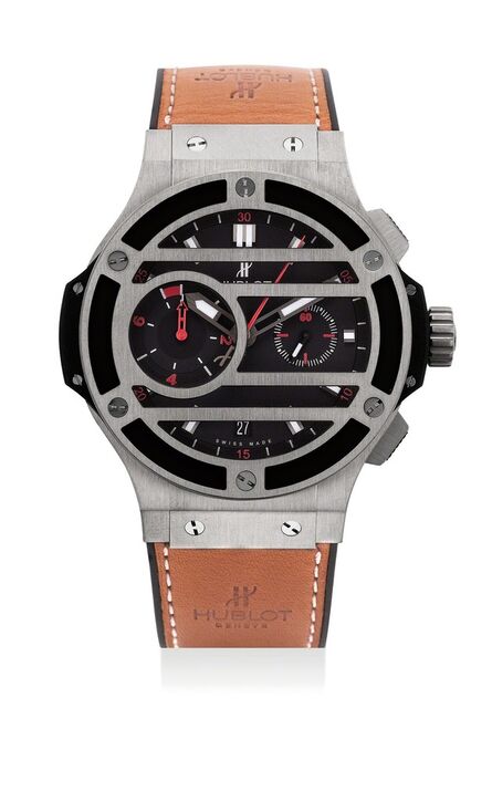 Hublot, ‘An attractive limited edition titanium flyback chronograph wristwatch, numbered 116 of a limited edition of 500 pieces’, Circa 2012