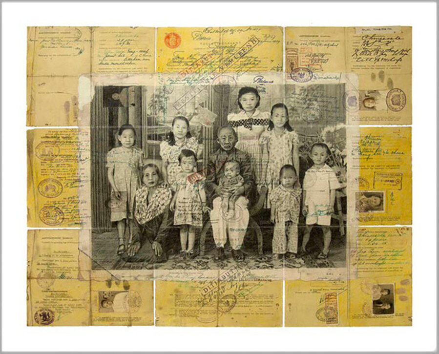 PIECING TOGETHER FRAGMENTS OF MIGRATION DRAWING SERIES no. 1