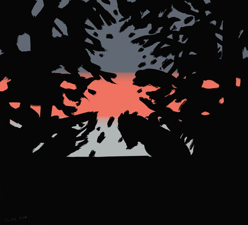 Alex Katz, ‘Sunset 2, from Sunrise Sunset Portfolio’, 2020, Print, Archival Pigment inks on Innova etching cotton rag 315 gsm paper, Gregg Shienbaum Fine Art