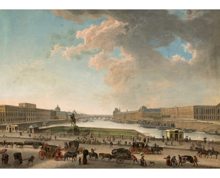 View of Paris from the Place Dauphine