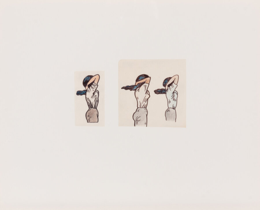 Untitled (Tying Up Hair), (a pair of works)