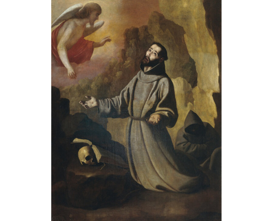 Saint Francis Receiving the Stigmata with Brother Leo