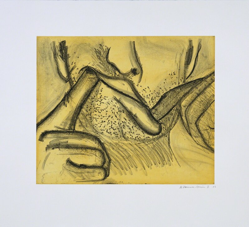 Bruce Nauman, ‘Soft Ground Etching - Yellow’, 2007, Print, 2-color etching, Gemini G.E.L. at Joni Moisant Weyl