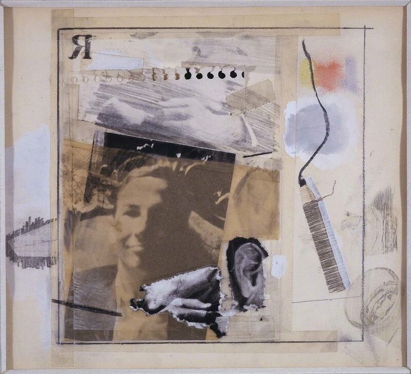 Robert Rauschenberg, ‘Untitled [self-portrait for Dwan poster]’, 1965, Ink, graphite, paper, and tape on paper, Robert Rauschenberg Foundation