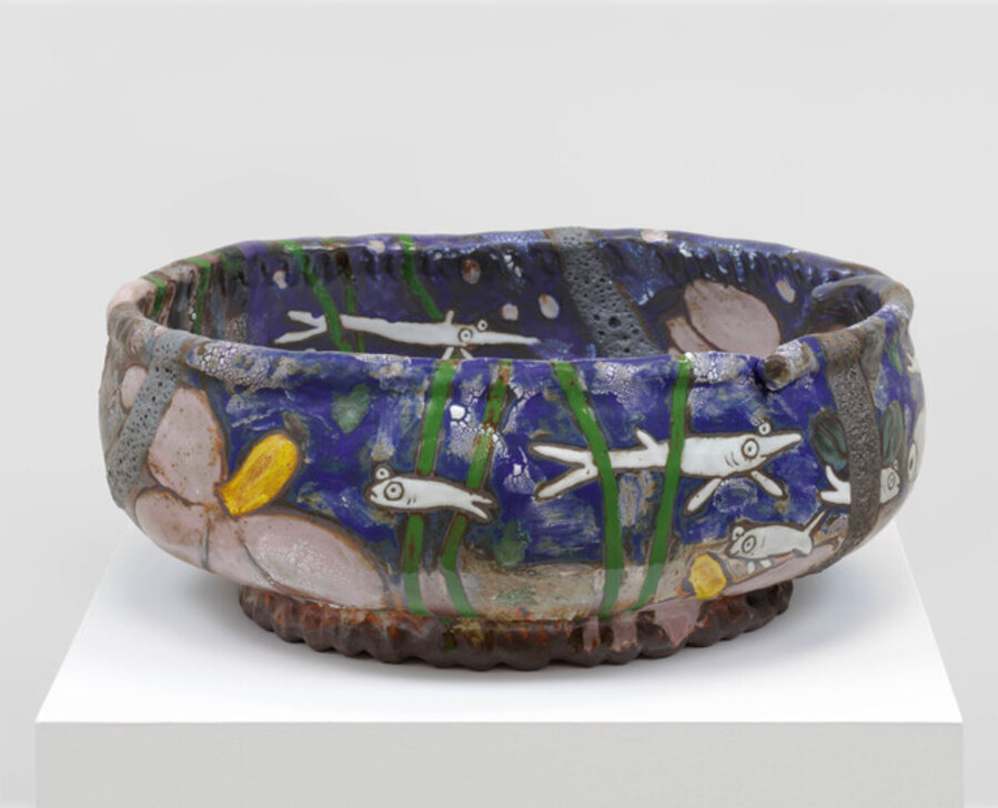 Fish Pond Reflecting Night Sky