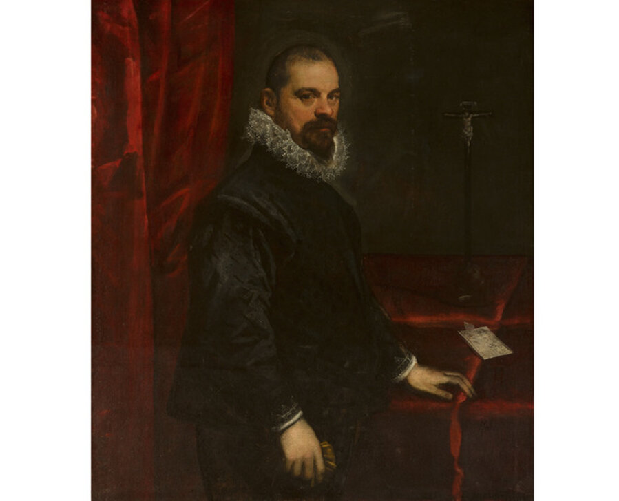 Portrait of a Man with a Letter and a Crucifix