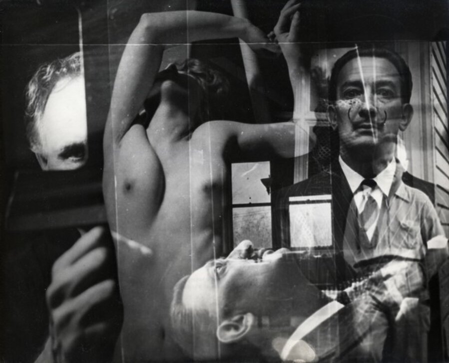 Untitled (Salvador Dali and nude)