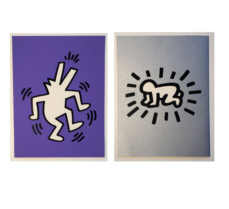 Keith Haring, ‘"Memorial Tribute Invitation- Honoring Keith Haring", 1990, St. Patrick's Cathedral NYC’, 1990, Ephemera or Merchandise, Lithograph on Metalic Paper, VINCE fine arts/ephemera