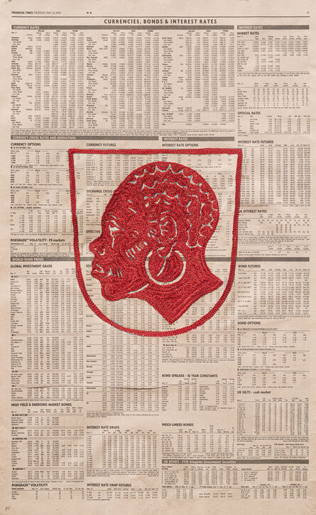 Godfried Donkor, ‘Financial Times dreams coat of arms XXXIX’, 2015
