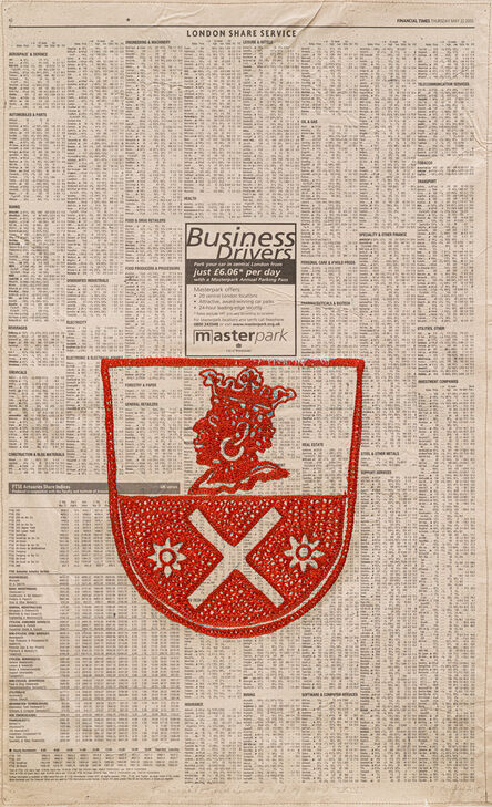Godfried Donkor, ‘Financial Times dreams coat of arms XXIV’, 2015