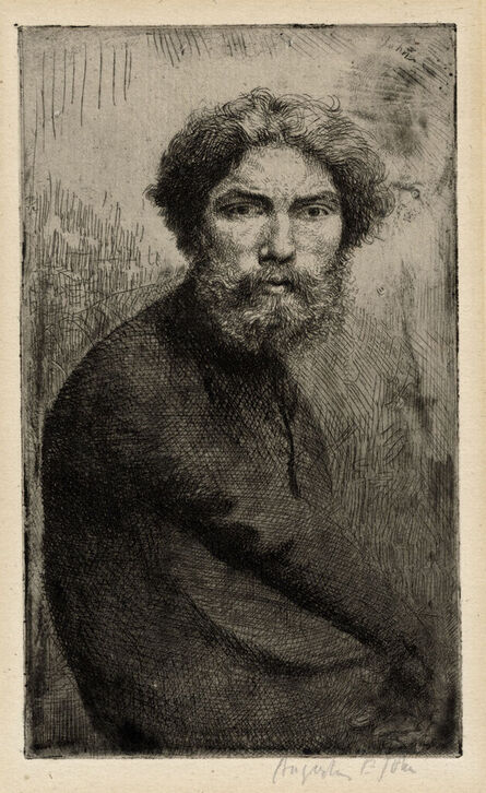 Augustus John, ‘Portrait of the Artist in a Black Gown’, ca. 1905