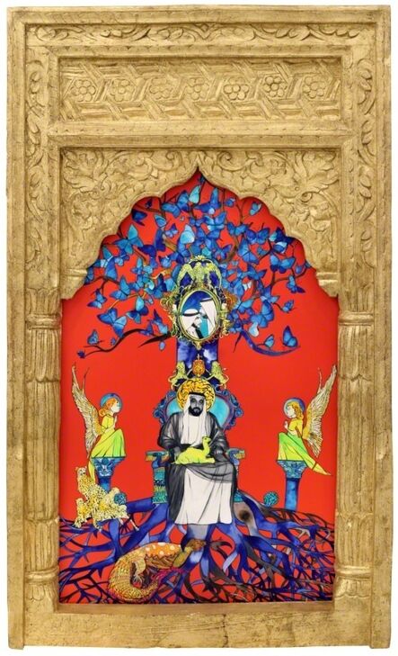 Amalie Beljafla, ‘Al Hadi III Series, The Zayed Al Khair Collection part II, Al Hadi III, 2018, 123cm-72cm, mixed media’, 2018