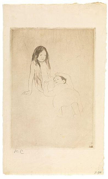 Mary Cassatt, ‘Two Children on the Grass’, ca. 1886