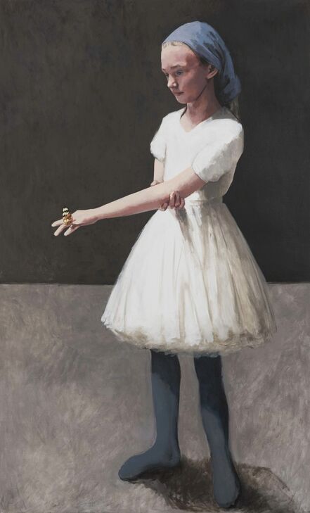 Claerwen James, ‘Girl in a White Dress With a Butterfly’, 2018
