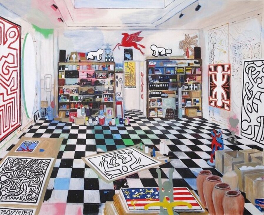 KEITH HARING’S STUDIO