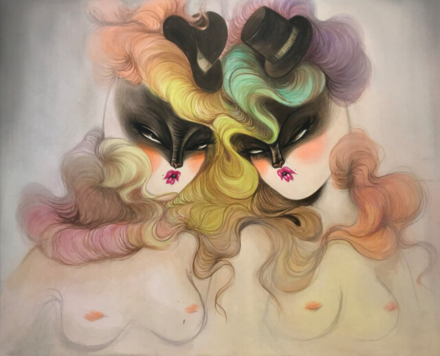 Twin Rainbow Hair 2