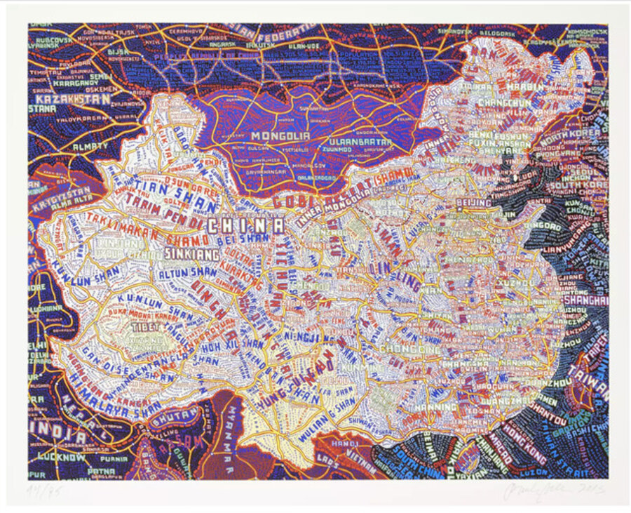 Paula Scher - Map of China