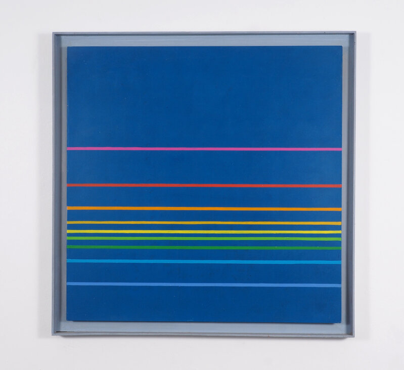 Henryk Stażewski, ‘farbige komposition nr. 37-1974’, 1974, Painting, Acrylic on wood, artits' frame, Edition & Galerie Hoffmann