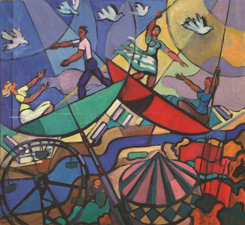 Vladimir Roskin, ‘Swing’, 1965, Painting, Oil on canvas, TNK Art Gallery