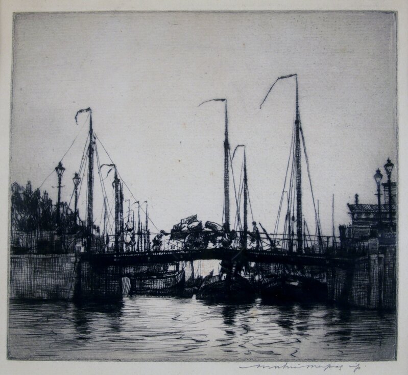 Mortimer Menpes, ‘Fishing Boats, Venice’, ca. 1910, Print, Etching, Private Collection, NY