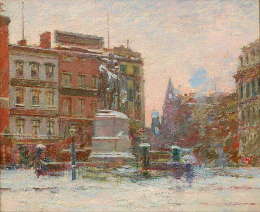 Union Square, Winter (Washington Monument)