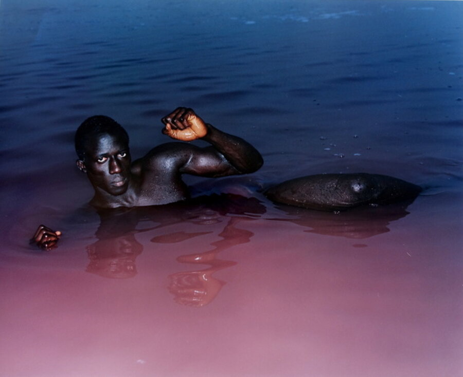 Wrestler in Pink Lake