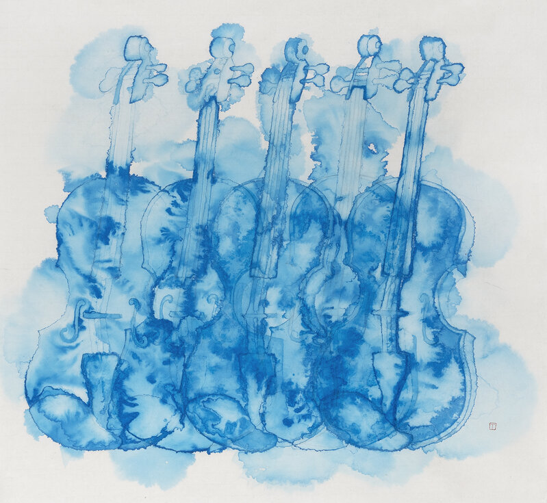 Li Ting Ting, ‘Violin’, 2019, Painting, Ink on rice paper, Karin Weber Gallery