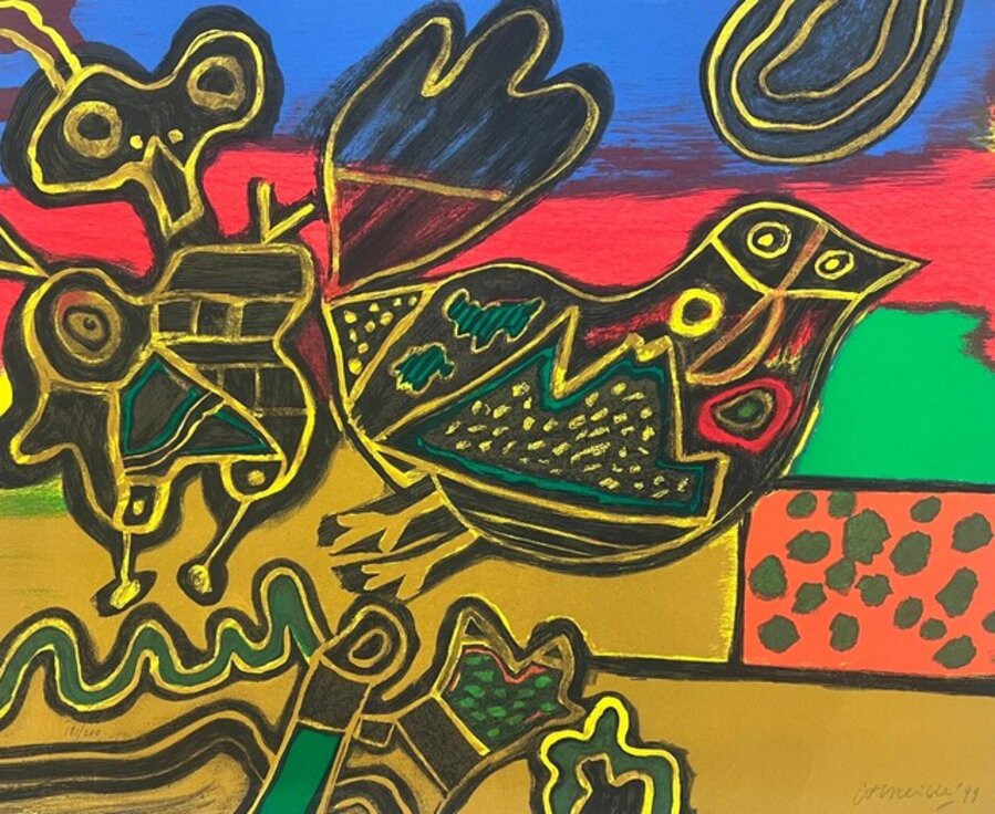 Oiseau né du paysage