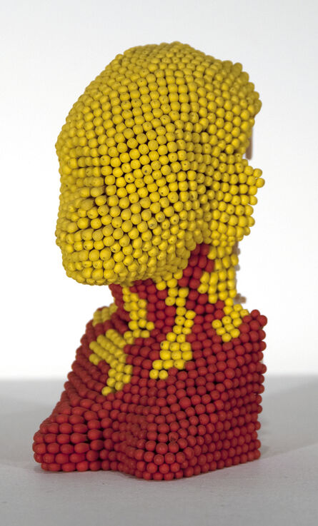 David Mach, ‘Matchstick Head (small yellow head and red shoulders)’