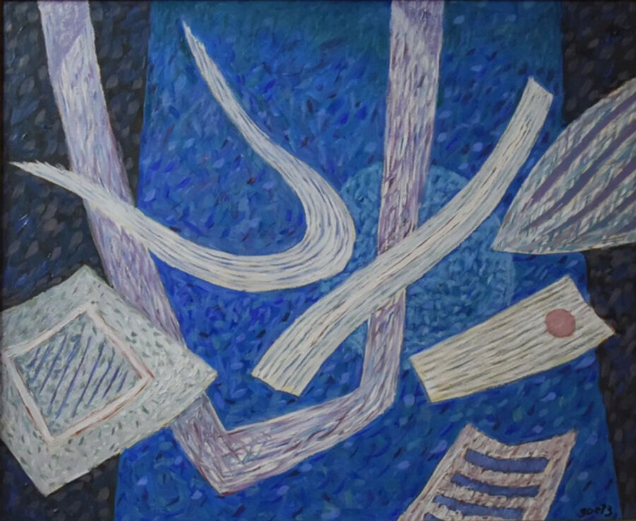 Composition in bleu