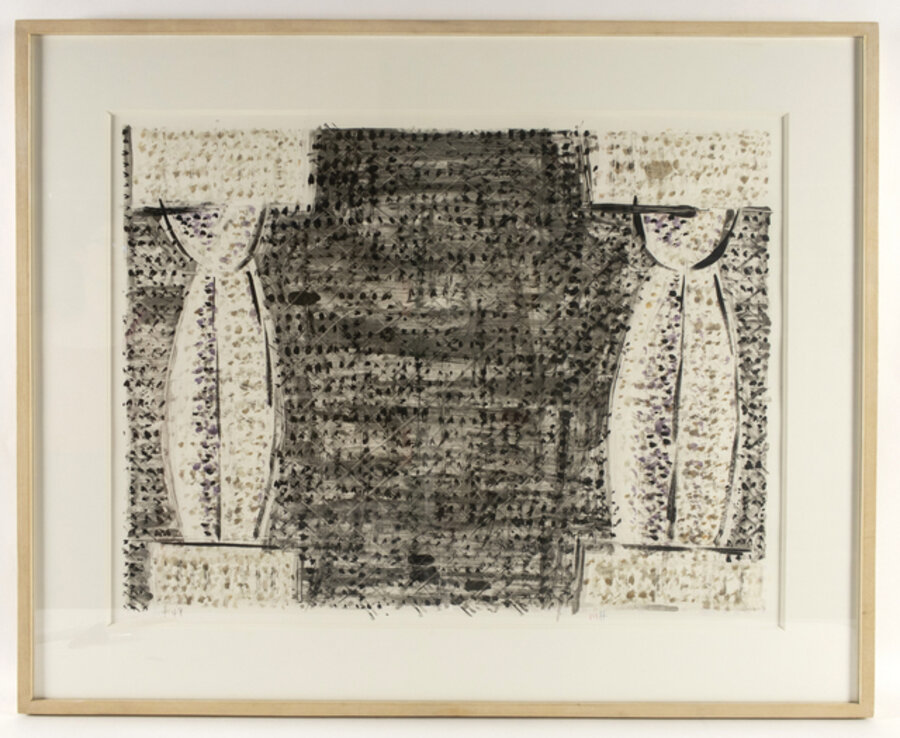 Two Columns (monotype)