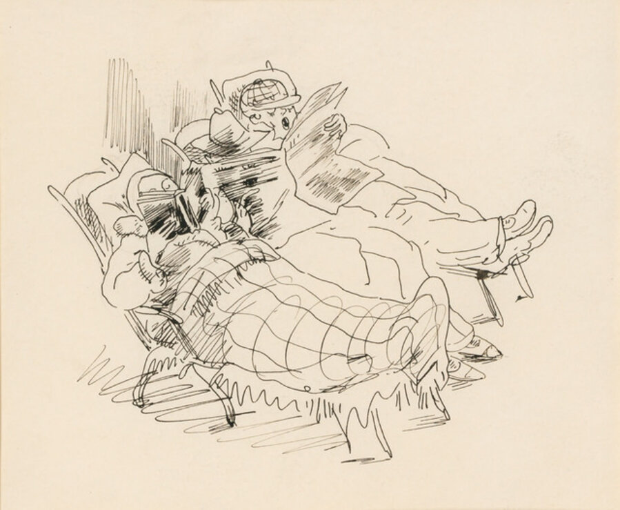 Reading on a Deck