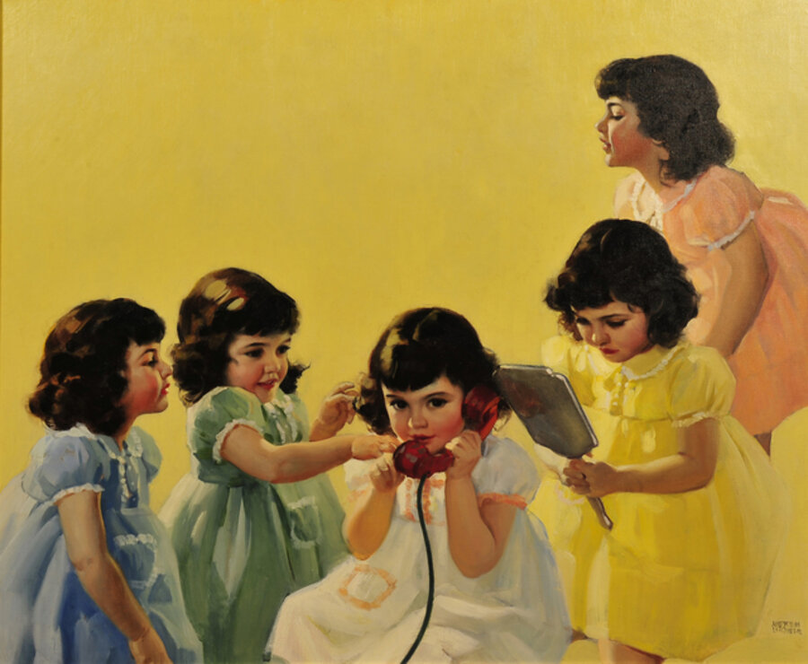 Dionne Quintuplets - Calendar Illustration