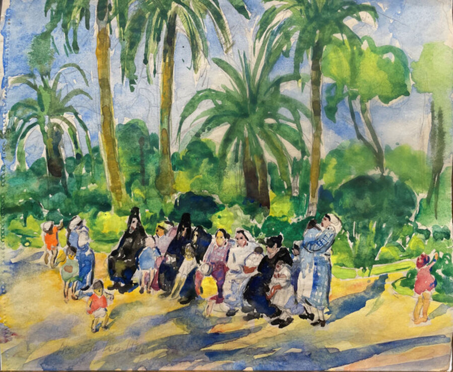 Families near Seville, Spain