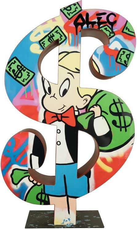 Alec Monopoly, ‘Dollar Richie with Money Bag’, 2017