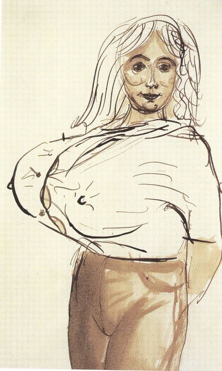 John Currin, ‘Big breasted woman’, 1988