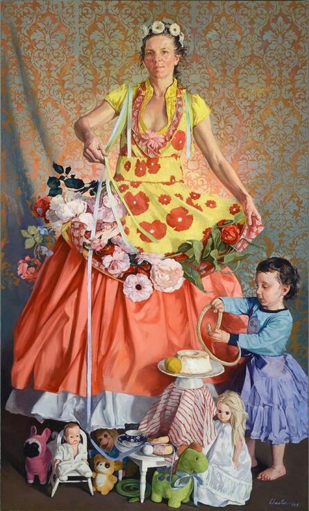 Haley Hasler, ‘Mother and Child with Snakes and Ribbons’, 2018