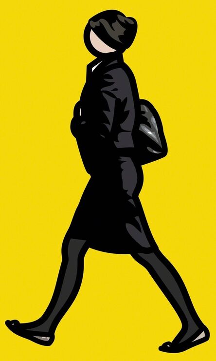 Julian Opie, ‘WOMAN IN BLACK SUIT AND TIGHTS WITH BAG’, 2012