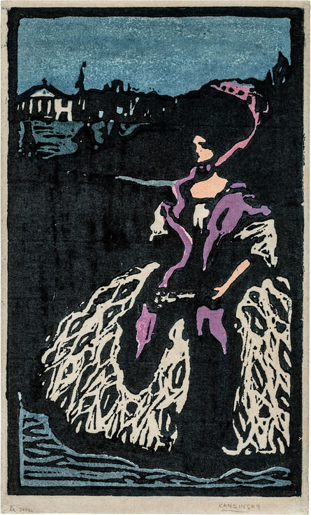 Wassily Kandinsky, ‘Dame mit Fächer’, 1904